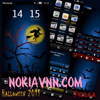 Halloween 2011 HD Theme Symbian^3 Anna Belle - Link MediaFire